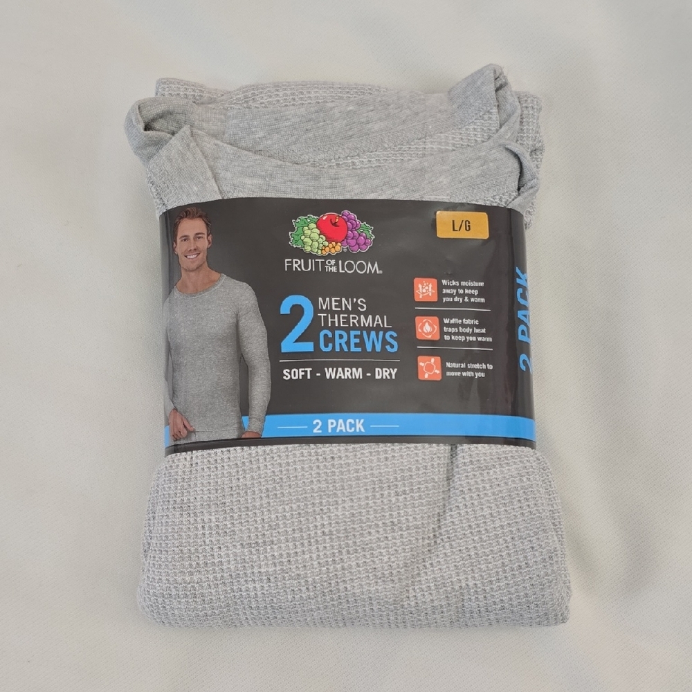 Fruit Of The Loom Men's Thermal Crews Size: L